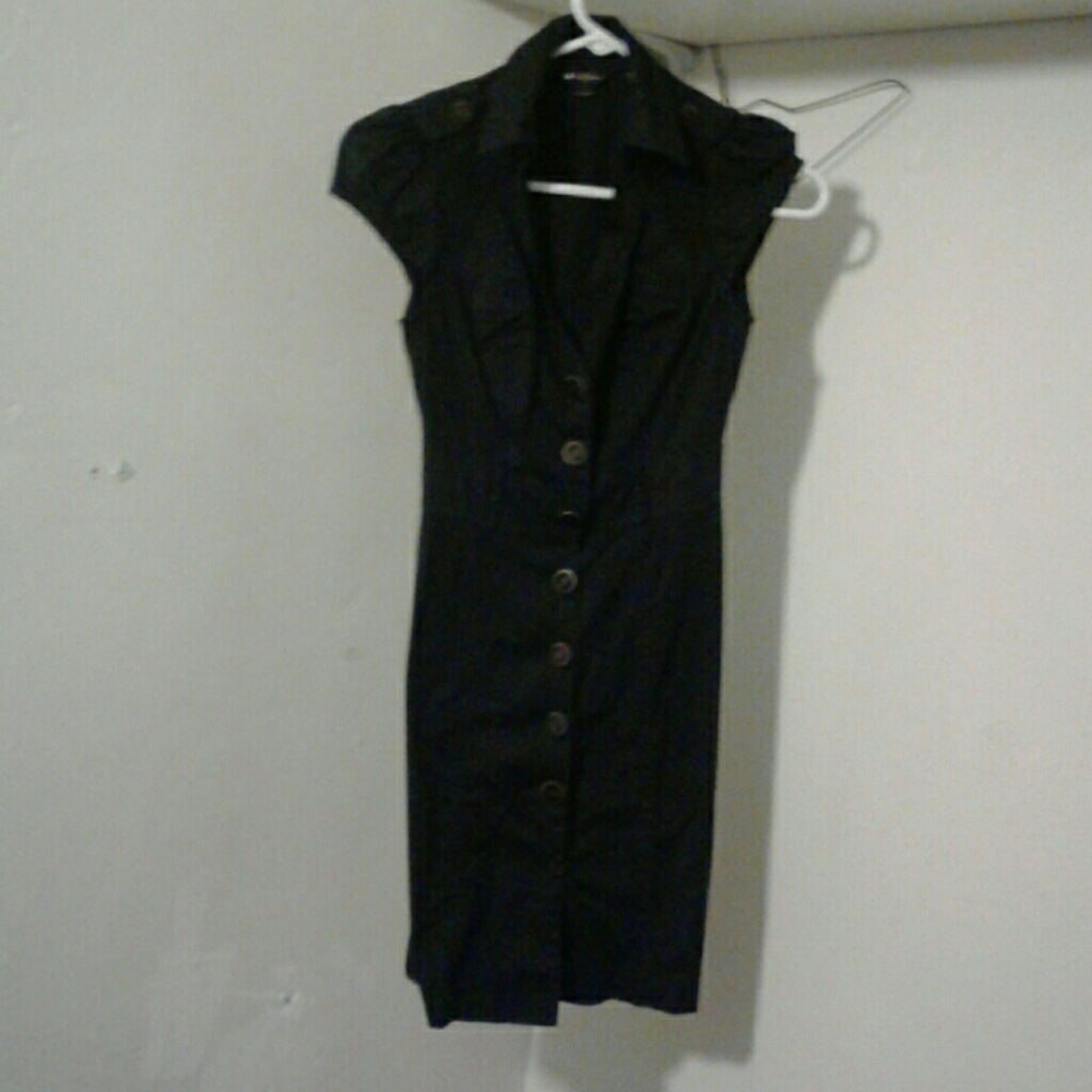 black mini dress
